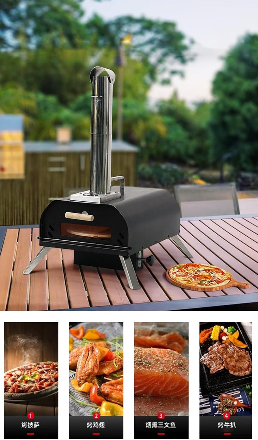 ジイパ ピザオーブン ピアナ チャコールグレー TAN-7000-CGY Ziipa